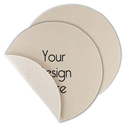 Round Linen Placemats - Single-Sided - Set of 4
