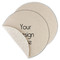 Round Linen Placemats - Single-Sided - Set of 4