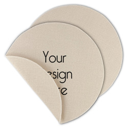 Round Linen Placemats - Double-Sided - Set of 4