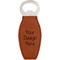 Leatherette Bottle Openers - Double-Sided