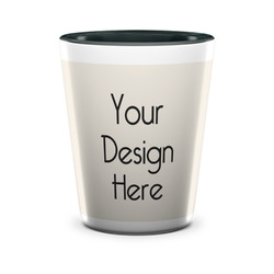 Ceramic Shot Glass - 1.5 oz - Two Tone - Single