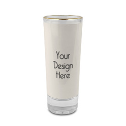 2 oz Shot Glass - Glass with Gold Rim