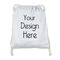 Drawstring Backpacks - Sweatshirt Fleece - Single-Sided