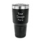30 oz Stainless Steel Tumblers - Black - Single-Sided