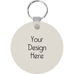 Round Plastic Keychain
