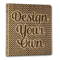 Wood 3-Ring Binder - 1" Letter Size