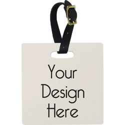 Design Your Own Plastic Luggage Tag - Square