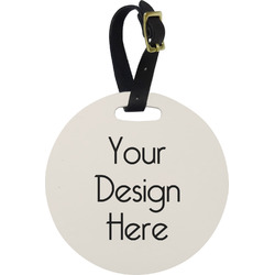 Plastic Luggage Tag - Round