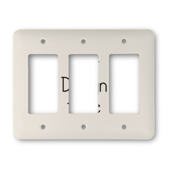 Rocker Style Light Switch Cover - Three Switch