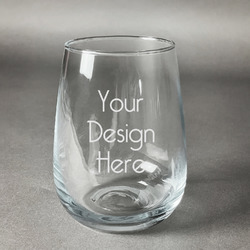 Design Your Own Stemless Wine Glass - Laser Engraved