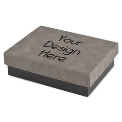 Gift Box w/ Engraved Leather Lid - Small