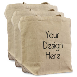 Reusable Cotton Grocery Bags - Set of 3