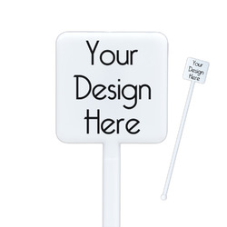 Square Plastic Stir Sticks - Double-Sided