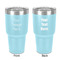30 oz Stainless Steel Tumblers - Teal - Double-Sided