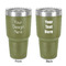 30 oz Stainless Steel Tumblers - Olive - Double-Sided