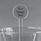 5.5" Round Plastic Stir Sticks - Clear
