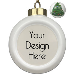 Ceramic Ball Ornament - Christmas Tree