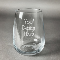 Stemless Wine Glass - Laser Engraved- Single