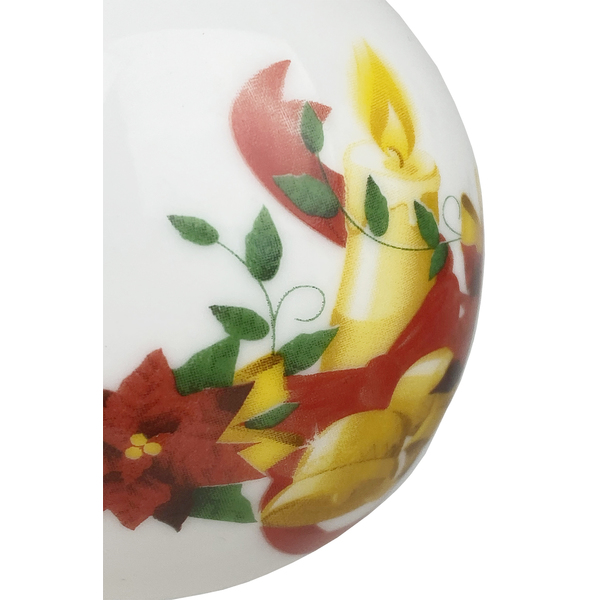 Ceramic Christmas Ornament Poinsettia (Detail)