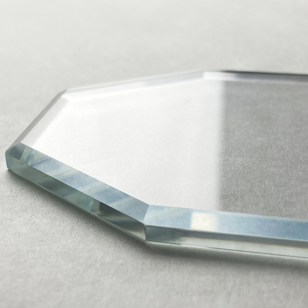 Engraved Glass Ornament - Octagon Detail