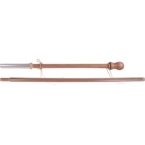 60" Two-Piece Wood Flag Pole for House Flag