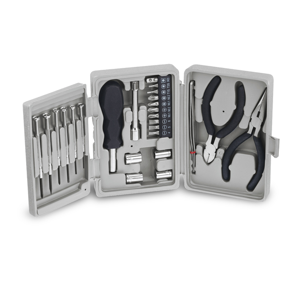 26 Piece Deluxe Home Tool Kit - Inside