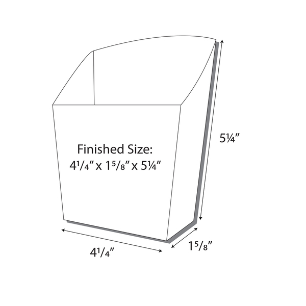 French Fry Box Dimensions