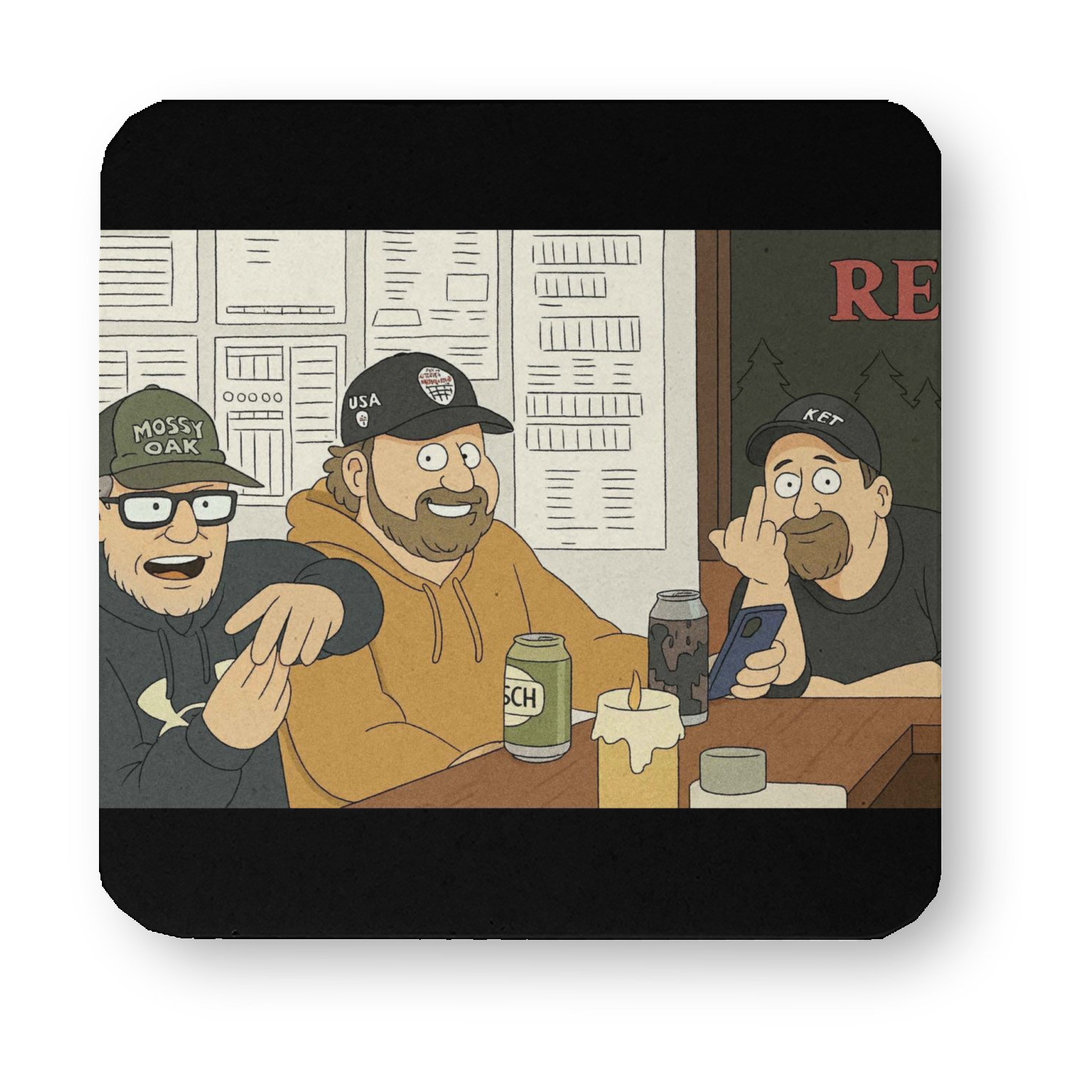 Generated Product Preview for Carly Larsen Review of Photo Paper Coasters