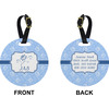 Generated Product Preview for Sharon Review of Pawprints & Bones Plastic Luggage Tag (Personalized)