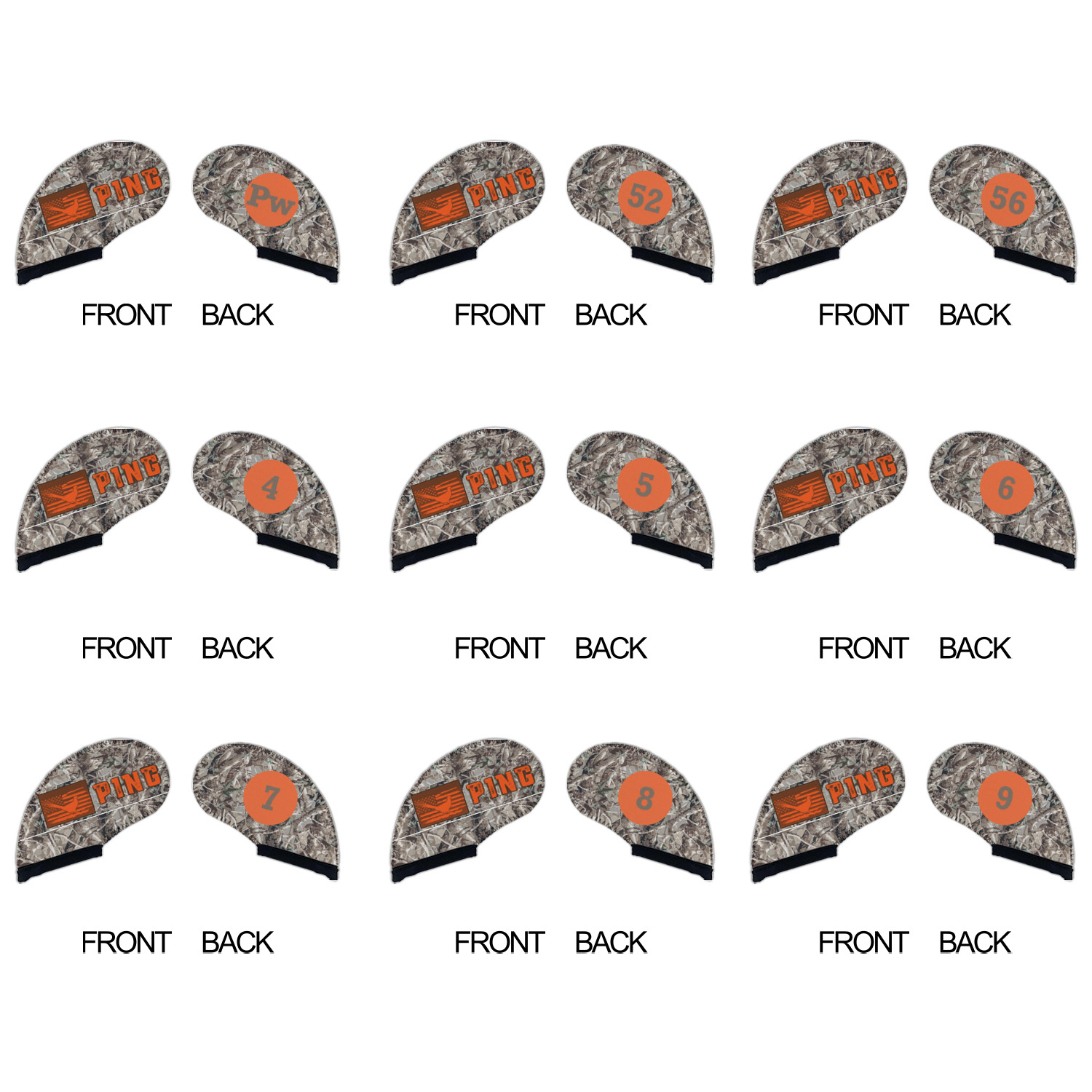 Generated Product Preview for Jacob Chrest Review of Hunting Camo Golf Club Iron Cover (Personalized)