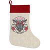 Generated Product Preview for Lucille Barnes Review of Firefighter Holiday Stocking w/ Name or Text