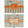 Generated Product Preview for Brenda Williamson Review of Orange Blue Swirls & Stripes Laminated Placemat w/ Name and Initial