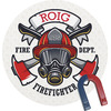 Generated Product Preview for Katherine M Roig Review of Firefighter Round Fridge Magnet (Personalized)