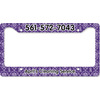Generated Product Preview for April Review of Initial Damask License Plate Frame