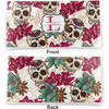Generated Product Preview for Laura Review of Sugar Skulls & Flowers Vinyl Checkbook Cover (Personalized)