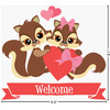 Generated Product Preview for Joanne Review of Chipmunk Couple Graphic Decal - Custom Sizes (Personalized)