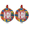 Generated Product Preview for Emily Callahan Review of Building Blocks Metal Ornaments - Double Sided w/ Name and Initial