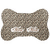 Generated Product Preview for Elaine Rowell Review of Leopard Print Bone Shaped Dog Food Mat (Small) (Personalized)