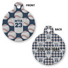 Generated Product Preview for Ellen J Hontz Review of Baseball Jersey Round Pet ID Tag - Small (Personalized)