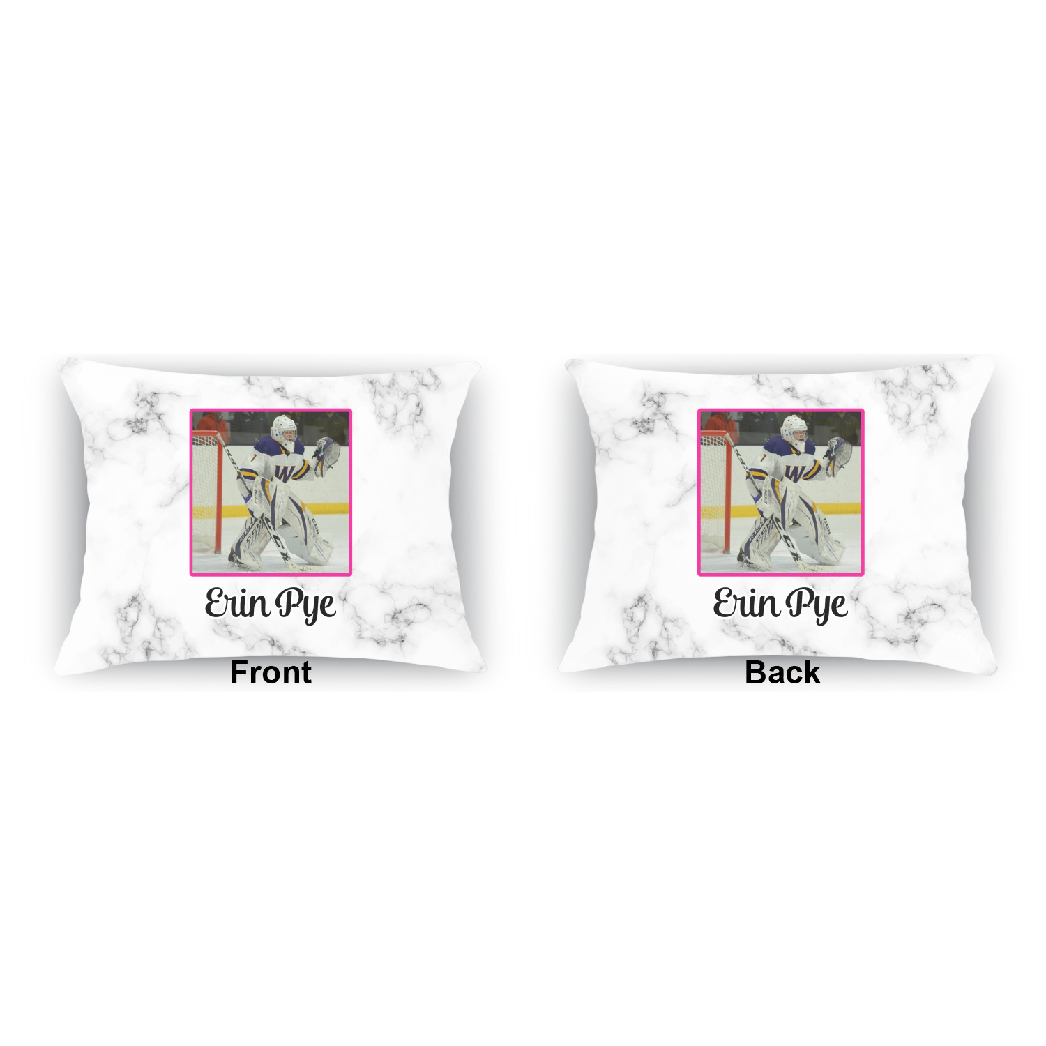 Generated Product Preview for DAN PYE Review of Family Photo and Name Outdoor Throw Pillow - Rectangular