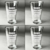 Generated Product Preview for Jonesy-PBurg Review of Engineer Quotes Pint Glass - Engraved (Personalized)