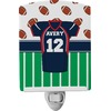 Generated Product Preview for Carol Doeren Review of Football Jersey Ceramic Night Light (Personalized)