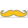 Generated Product Preview for Anthony Eglesias Review of Mustache Print Twill Iron On Patch - Custom Shape (Personalized)
