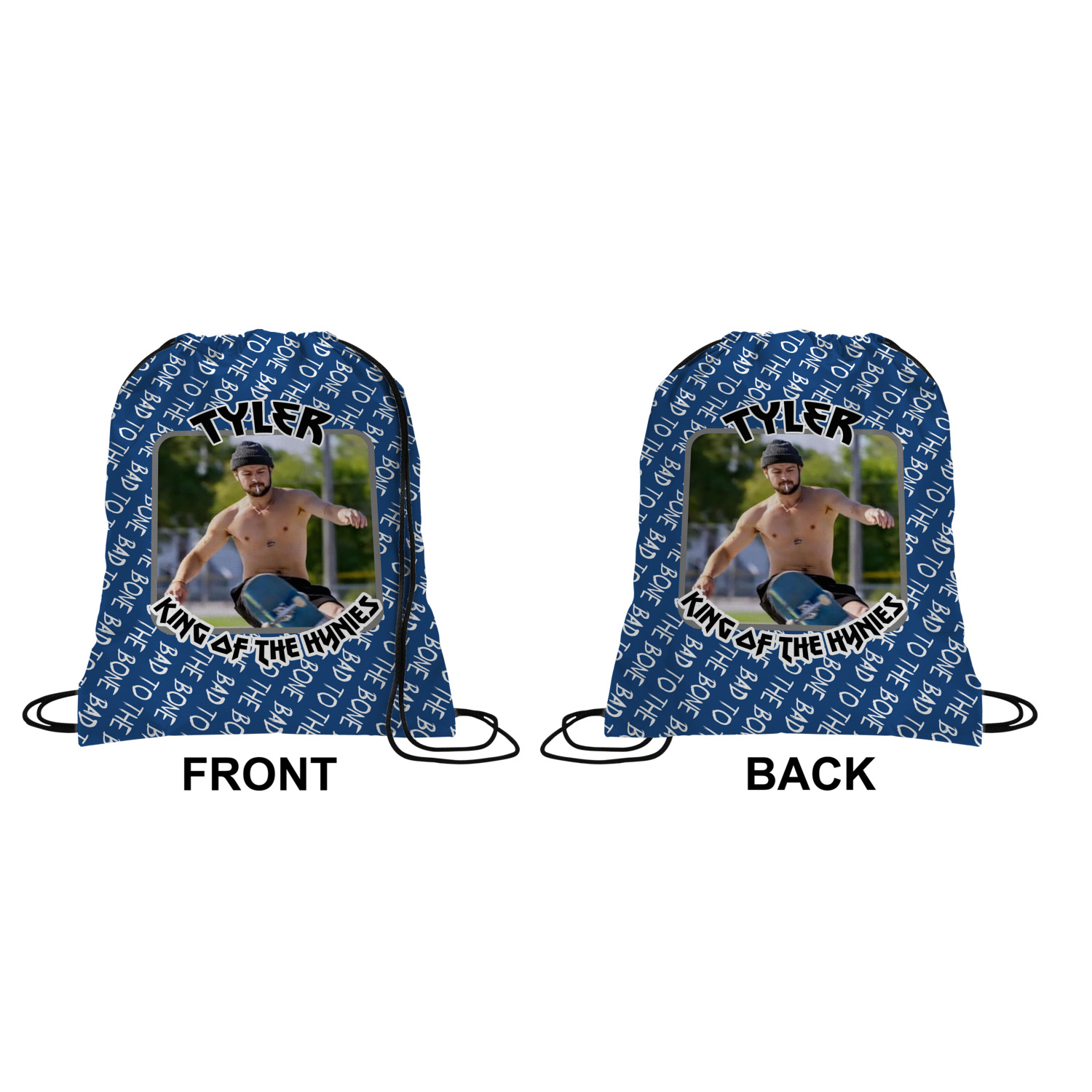 Custom Fan Drawstring Backpack Custom Drawstring Backpacks | Design & Preview Online | YouCustomizeIt