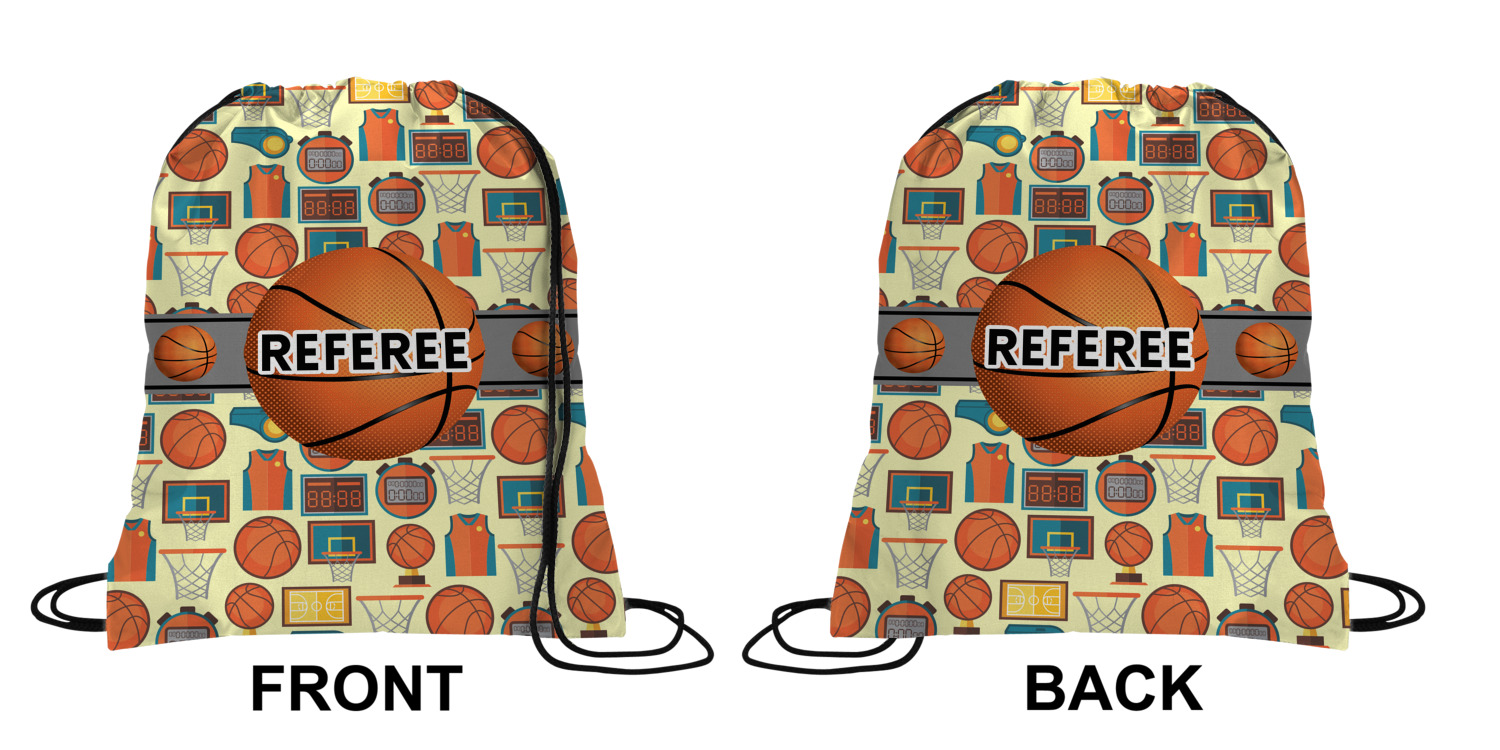 Custom Basketball Drawstring Backpack (Personalized) YouCustomizeIt