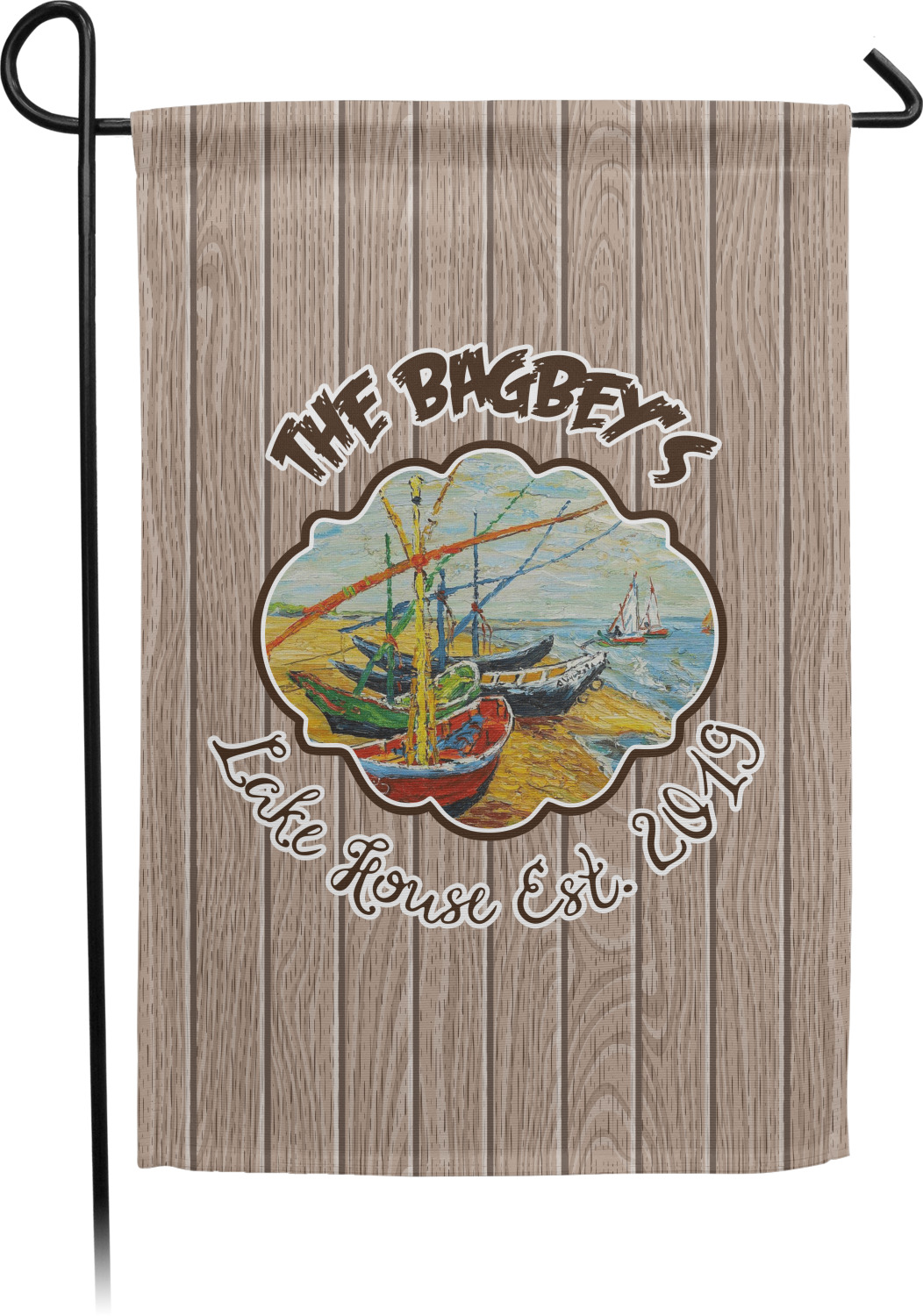 Custom Lake House Garden Flag (Personalized) YouCustomizeIt