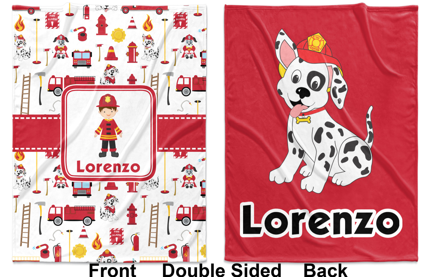 firefighter baby blanket