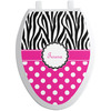Generated Product Preview for Teresa Review of Zebra Print & Polka Dots Toilet Seat Decal (Personalized)