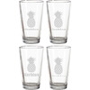 Generated Product Preview for Dawn M Pant Review of Pineapples Pint Glasses - Engraved (Set of 4) (Personalized)