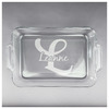 Generated Product Preview for Sherry W Review of Name & Initial (Girly) Glass Baking and Cake Dish (Personalized)
